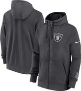 Nike Men's Nike Anthracite Las Vegas Raiders Primetime Club Full-Zip Hoodie