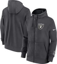 Nike Men's Nike Anthracite Las Vegas Raiders Primetime Club Full-Zip Hoodie