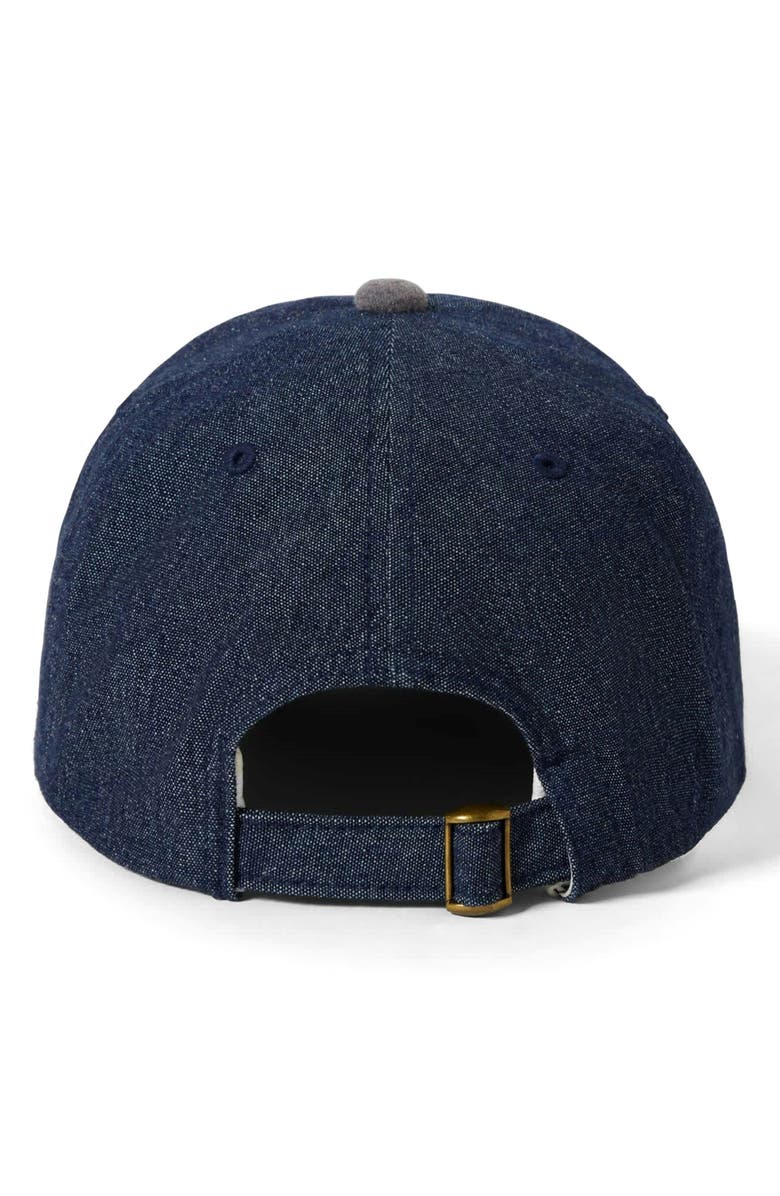 Brixton Altered Threads Adjustable Baseball Cap, Alternate, color, Medium Wash Denim