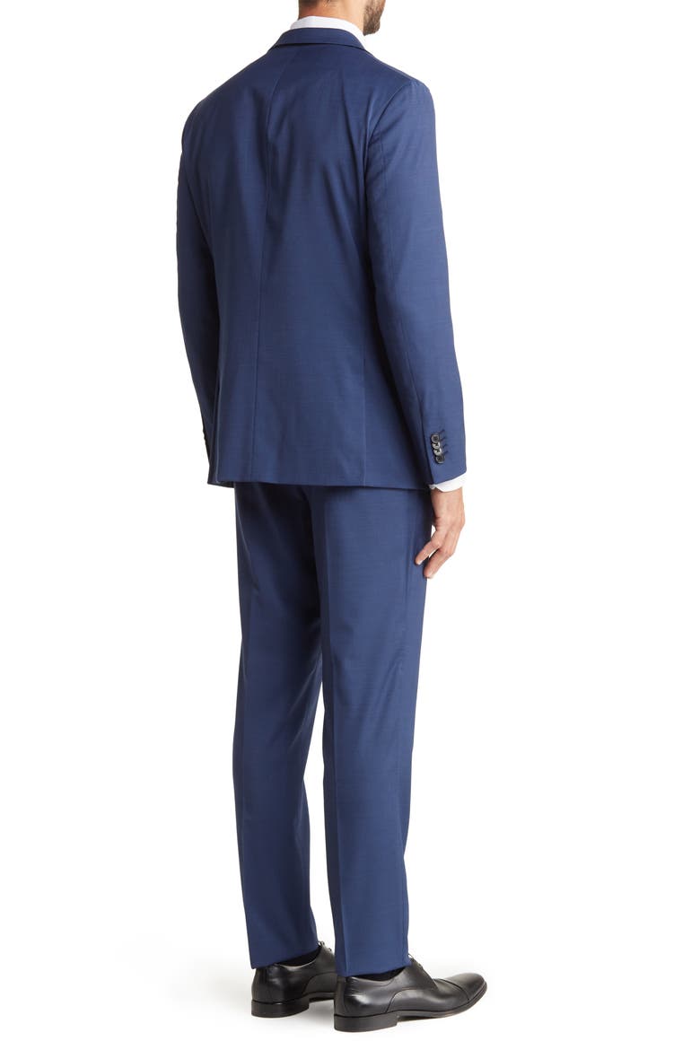 2-Piece Jacket & Pants Wool Blend Suit Set, Alternate, color, NAVY