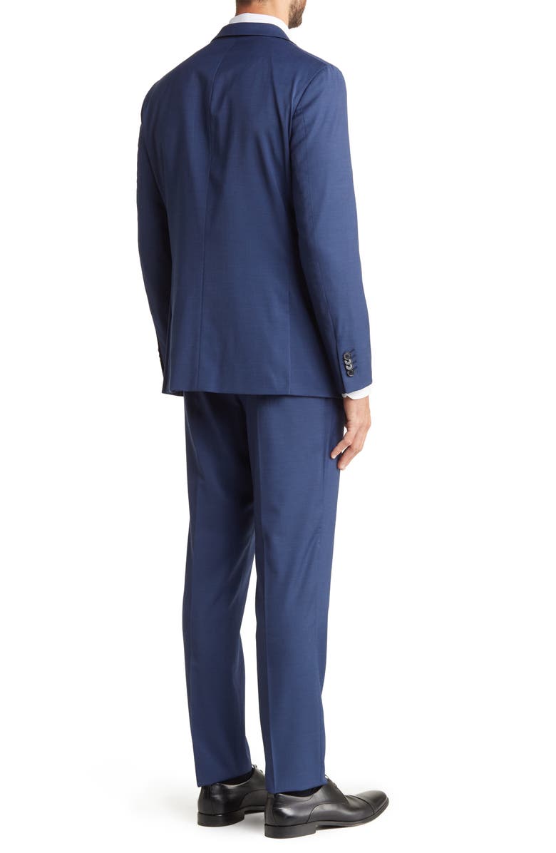 Original Penguin 2-Piece Jacket & Pants Wool Blend Suit Set, Alternate, color, Navy