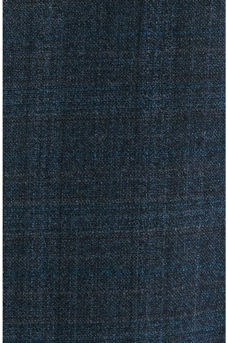 Dark Teal Plaid Virgin Wool Sport Coat, Alternate, color, TEAL PLAID HORIZON