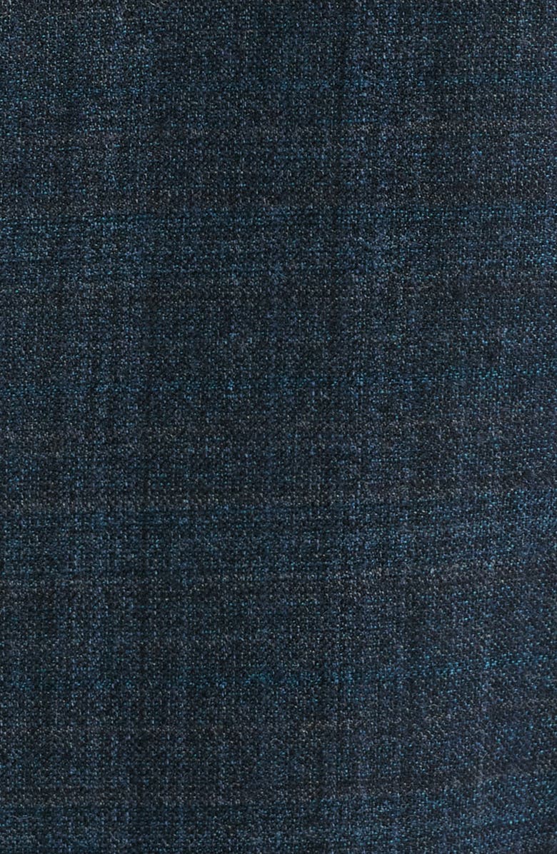 Nordstrom Plaid Virgin Wool Sport Coat, Alternate, color, Teal Plaid Horizon