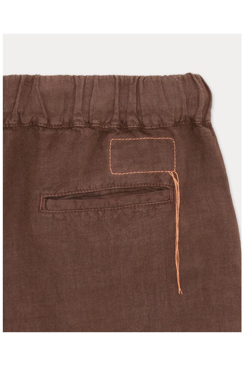 Jaleh Linen with Drawstring Pants, Alternate, color, Brown