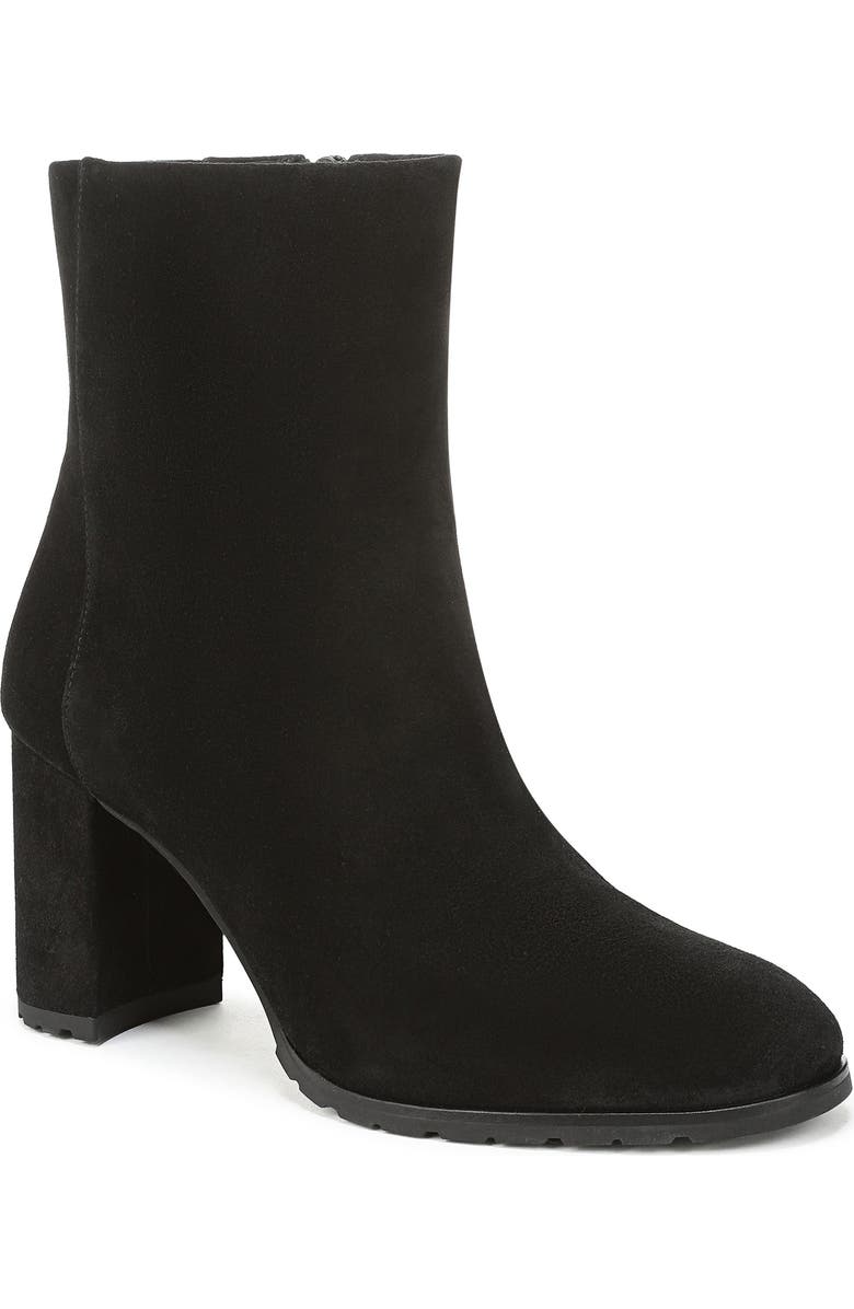 Vince Elora Lugged Plain Toe Bootie, Main, color, Black