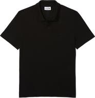 Lacoste Solid Stretch Cotton Blend Polo Shirt
