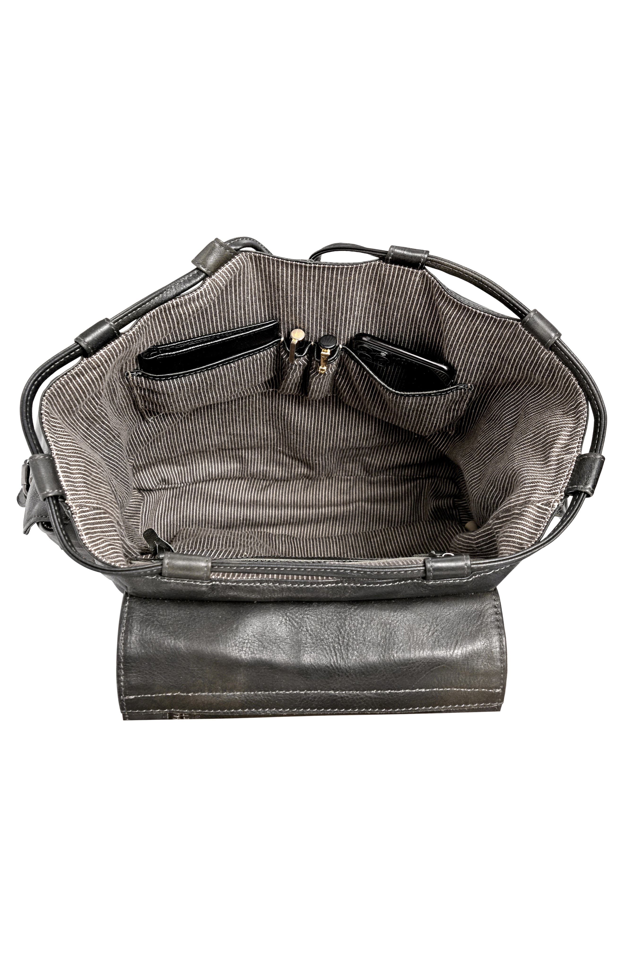 OLD TREND Bryan Leather Backpack, Alternate, color, Slate