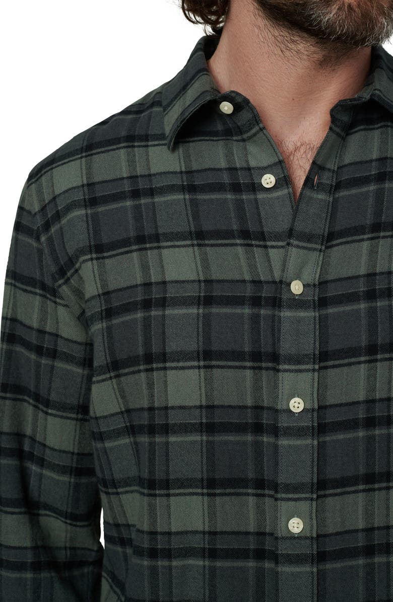 Joe's Oliver Plaid Flannel Button-Up Shirt, Alternate, color, Pewter Plaid