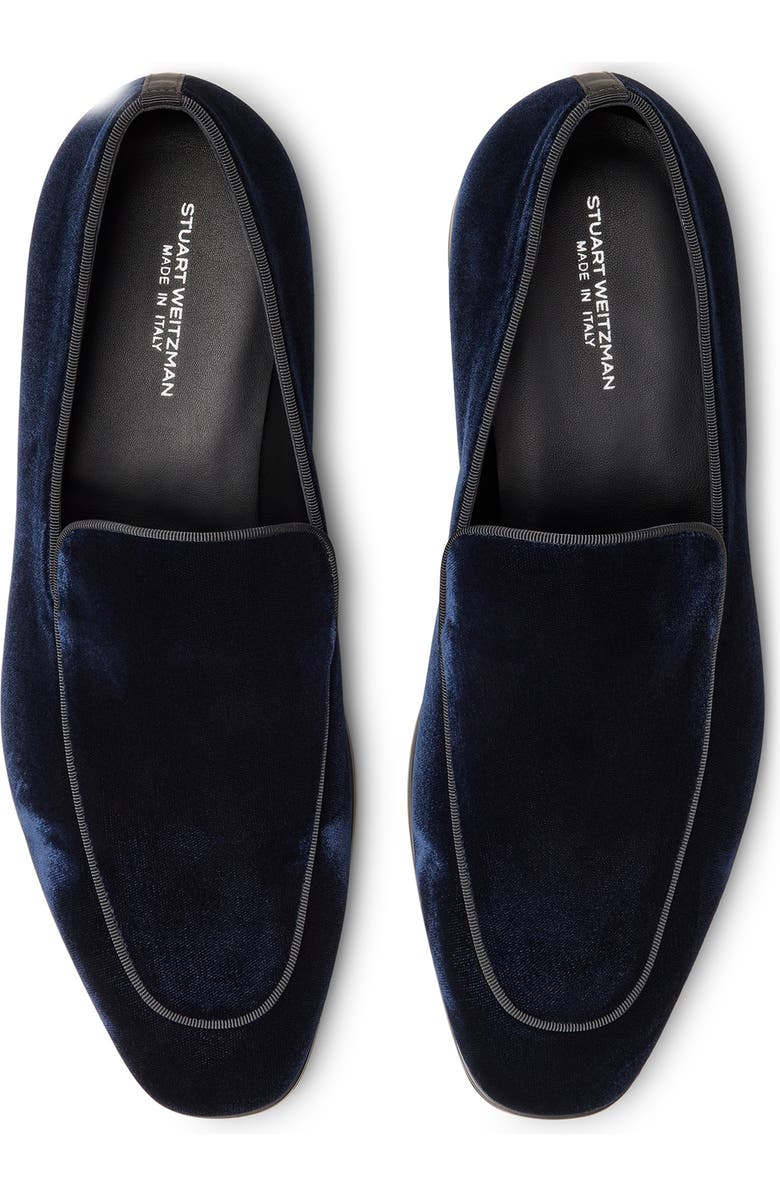 Stuart Weitzman Braydon Loafer, Alternate, color, Navy Blue