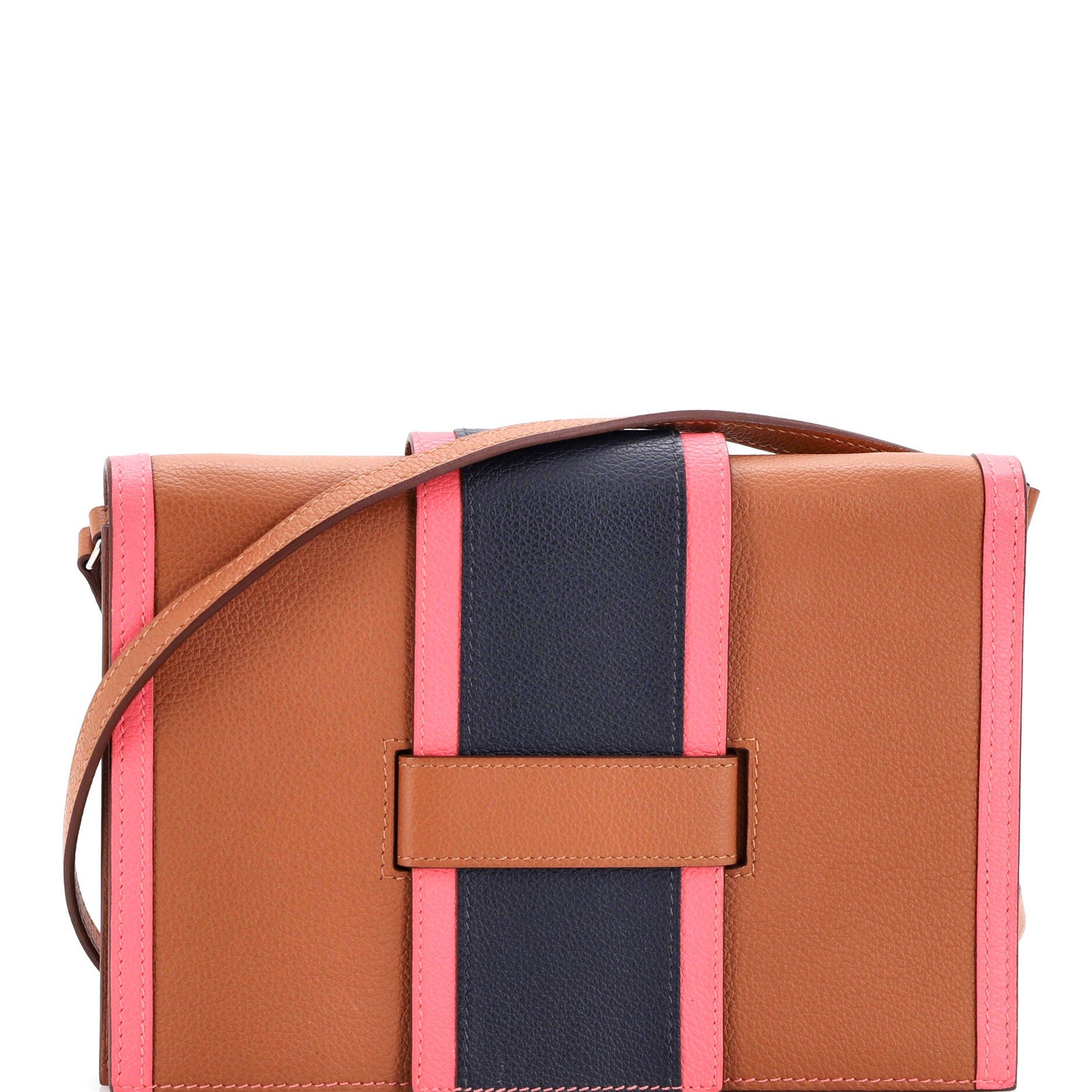 Pre-Owned Hermes H Passant Clutch Shoulder Bag Evercolor, Main, color, Gold