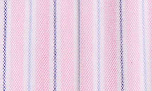 Polo Ralph Lauren Ralph Lauren Striped Pleated Oxford Mesh Skort In Pink