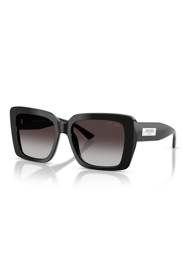 54mm Square Sunglasses, Alternate, color, MILK/ GRADIENT GRAY