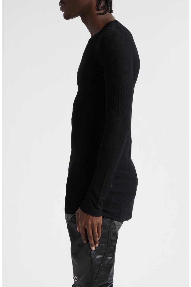 Forever Rib Jersey T-Shirt, Alternate, color, BLACK