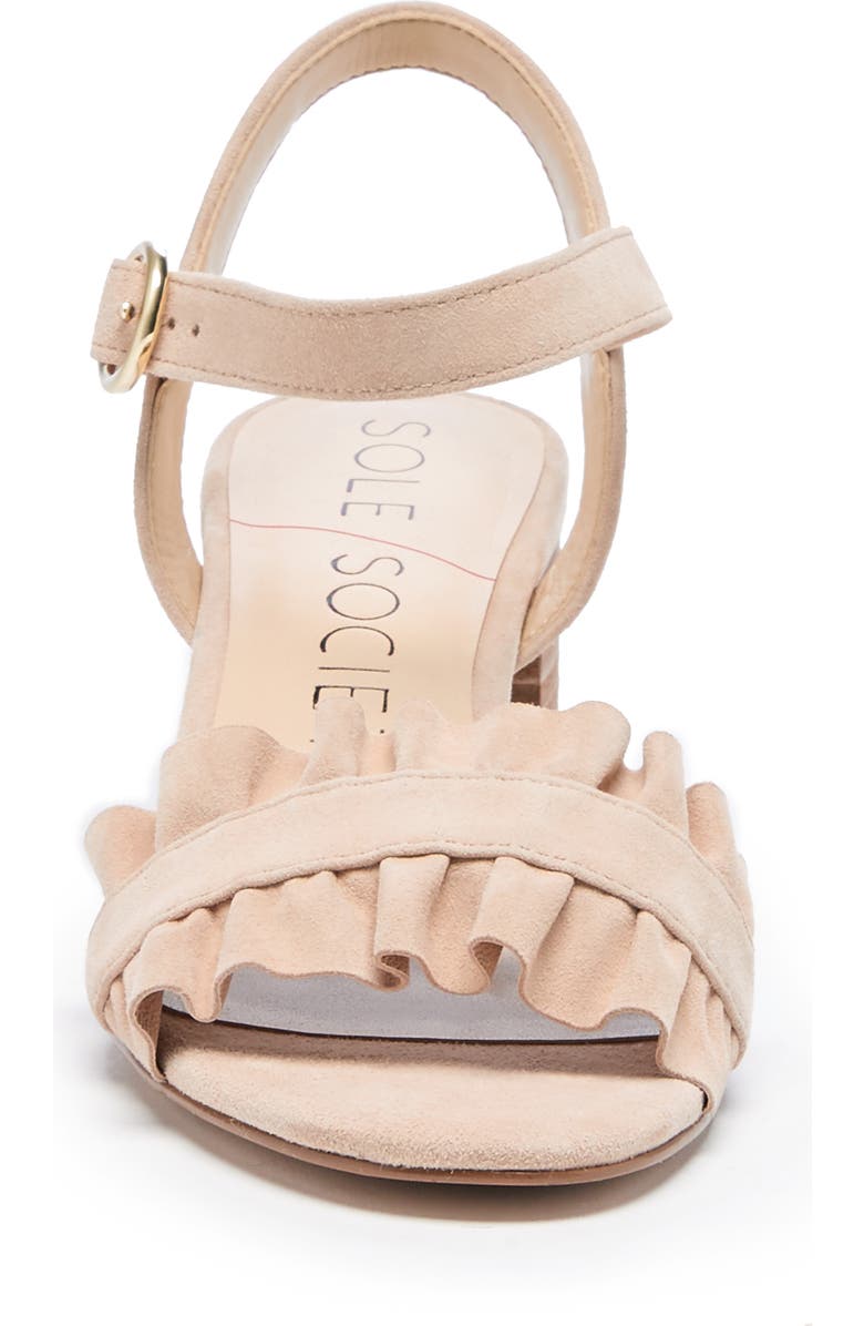 Sole Society Scyler Ruffle Sandal, Alternate, color,