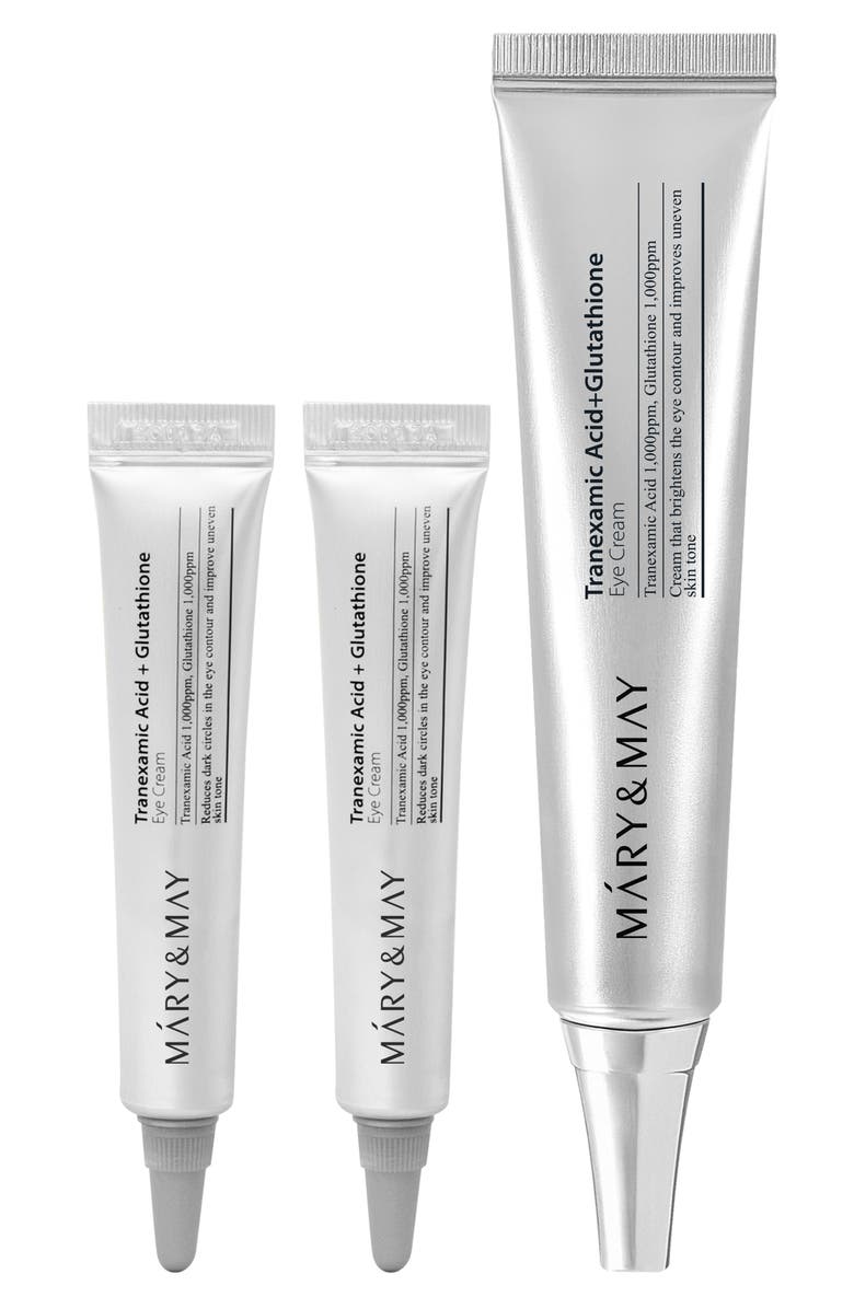 Mary&May Tranexamic Acid + Glutathione Eye Cream Trio Set, Main, color, 