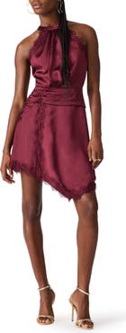 Steve Madden Monna Lace Detail Asymmetric Dress