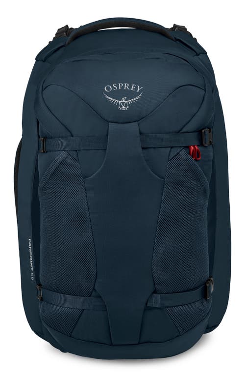 Osprey Farpoint 55-Liter Travel Backpack in Muted Space Blue 