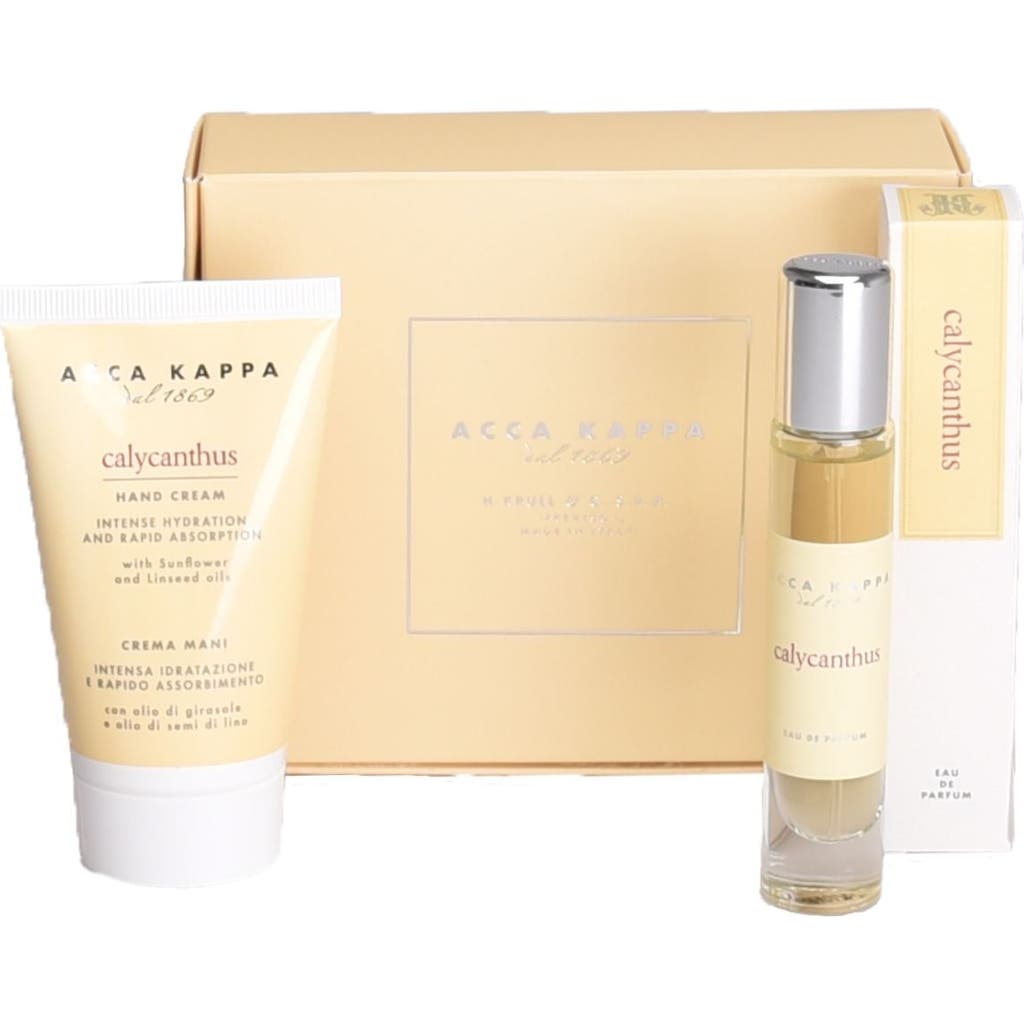Acca Kappa Calycanthus Eau De Parfum & Hand Cream Gift Set In White
