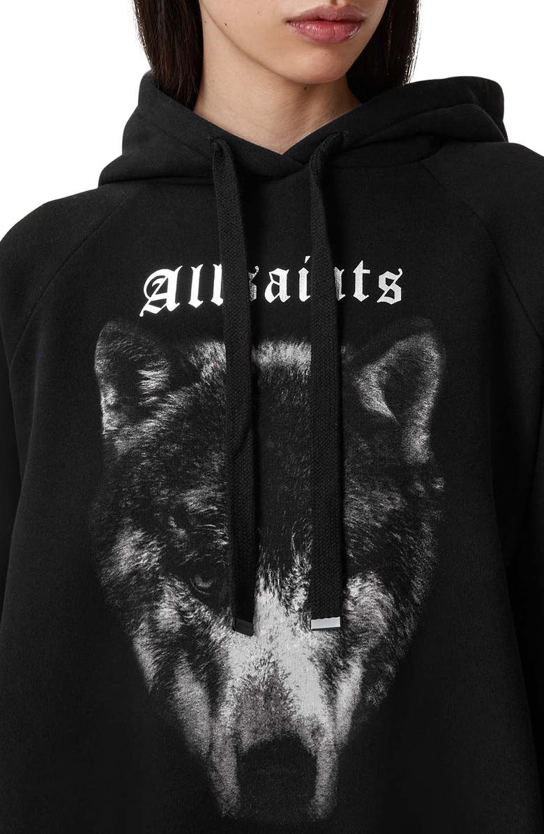 AllSaints Dawn Talon Cotton Blend Hoodie, Alternate, color, 