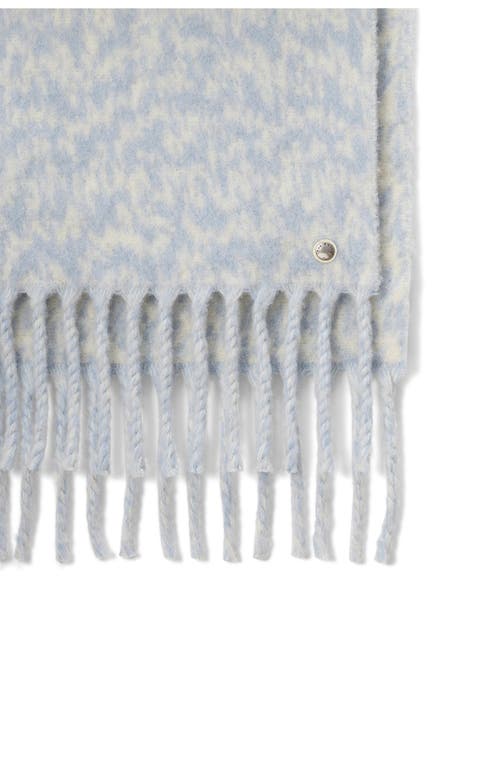 Rag & Bone Nora Twisty Fringe Scarf In Blue