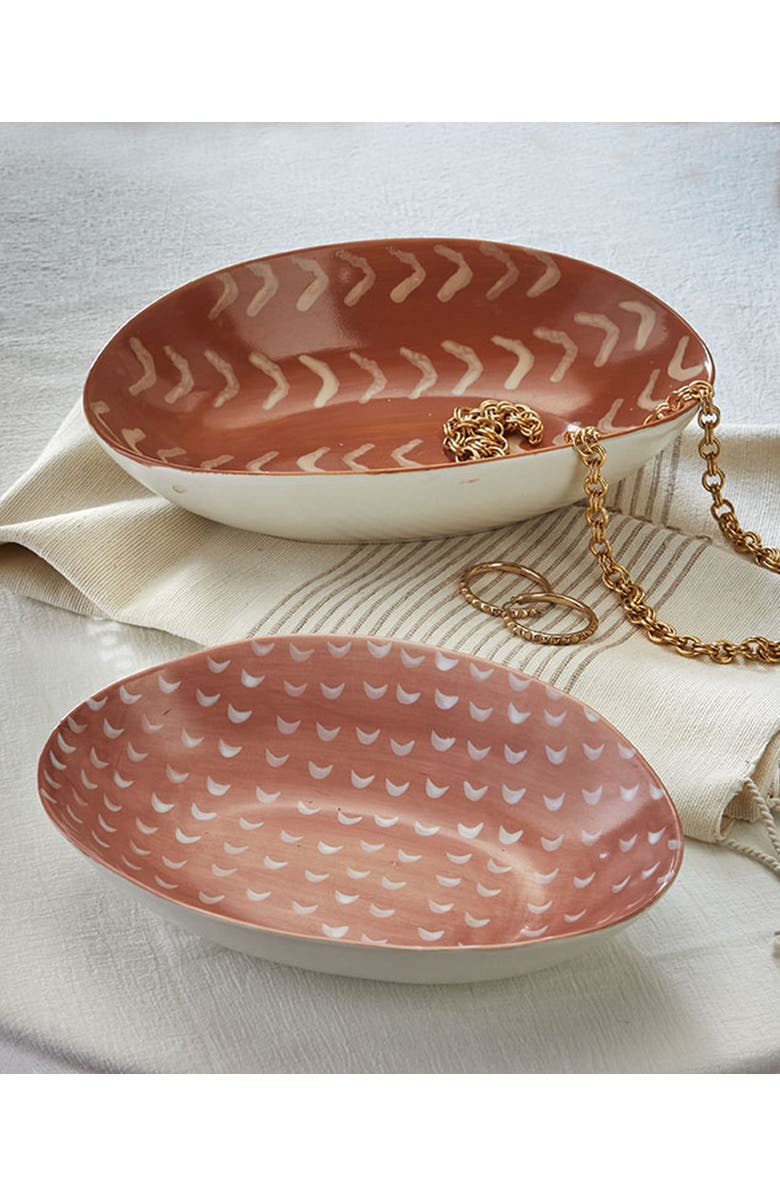 tag Endls Large Summer Decor Serving Bowl Burnt Sienna Ceramic, Alternate, color, Orange