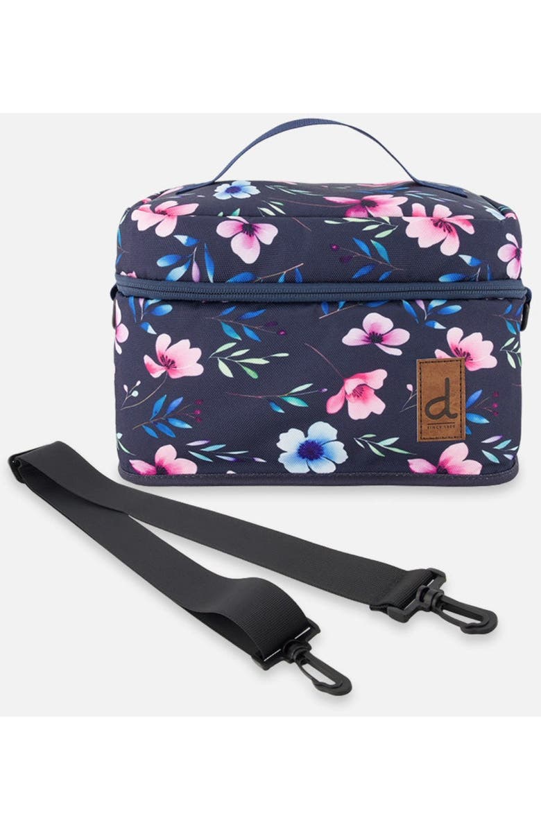 Deux par Deux Floral Practical Durable Everyday Lunch Box, Main, color, Blue Floral Print