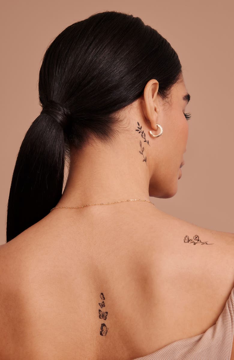 INKED by Dani Wild Thing Temporary Tattoos, Alternate, color, Black