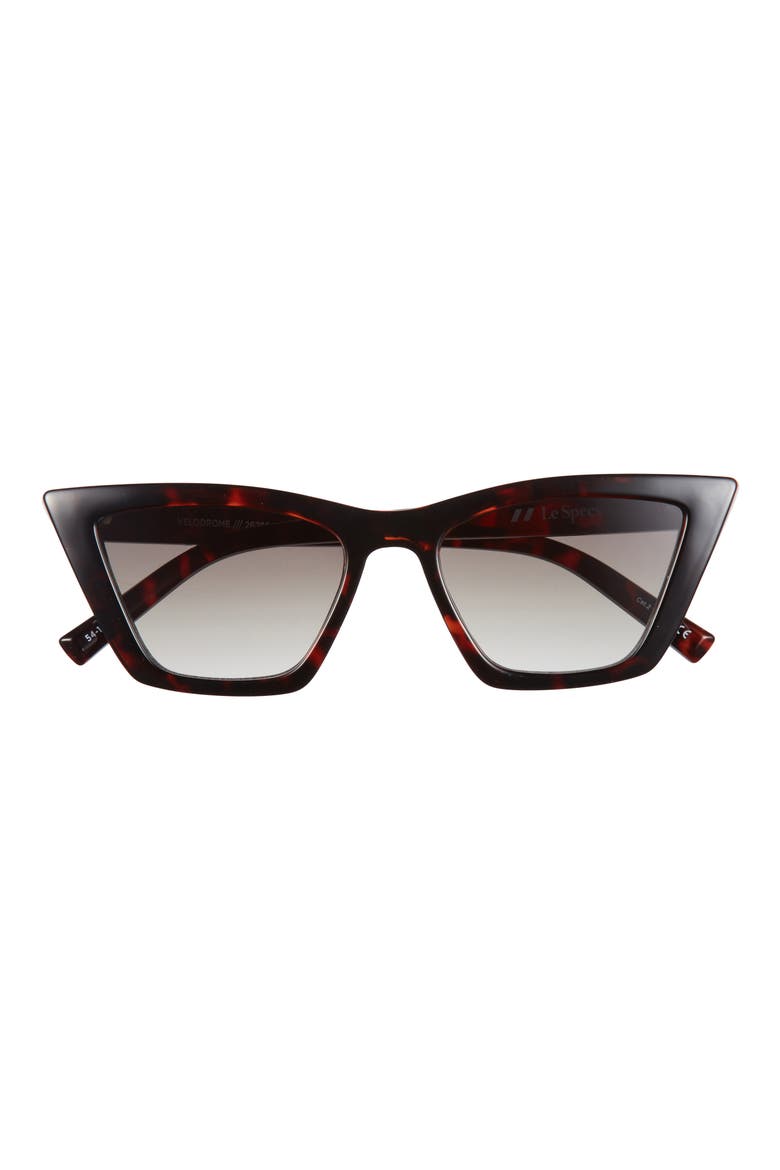 Veledrome 54mm Gradient Cat Eye Sunglasses, Main, color, DARK TORT