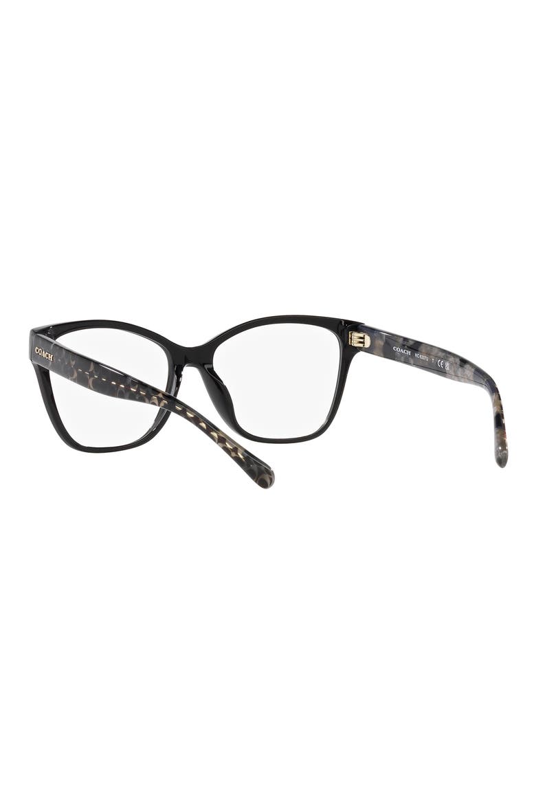 54mm Square Optical Glasses, Alternate, color, BLACK
