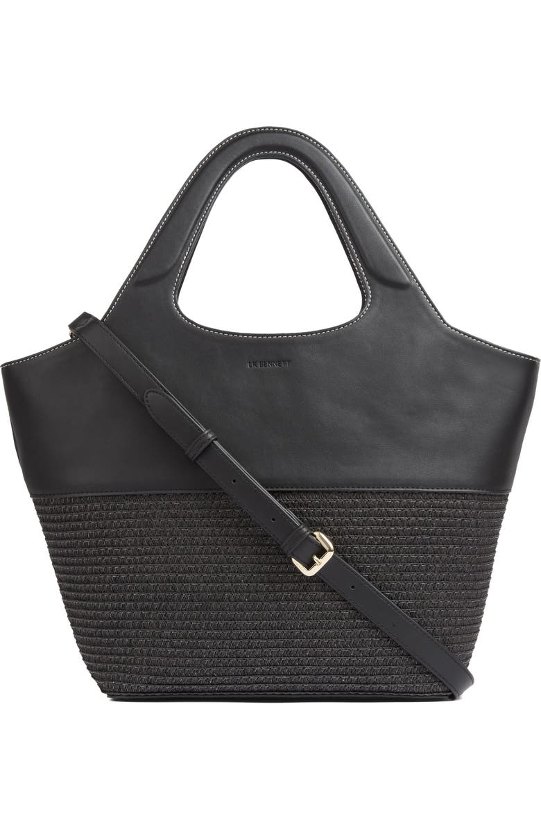 LK Bennett Carly Shoulder Bag, Main, color, Black