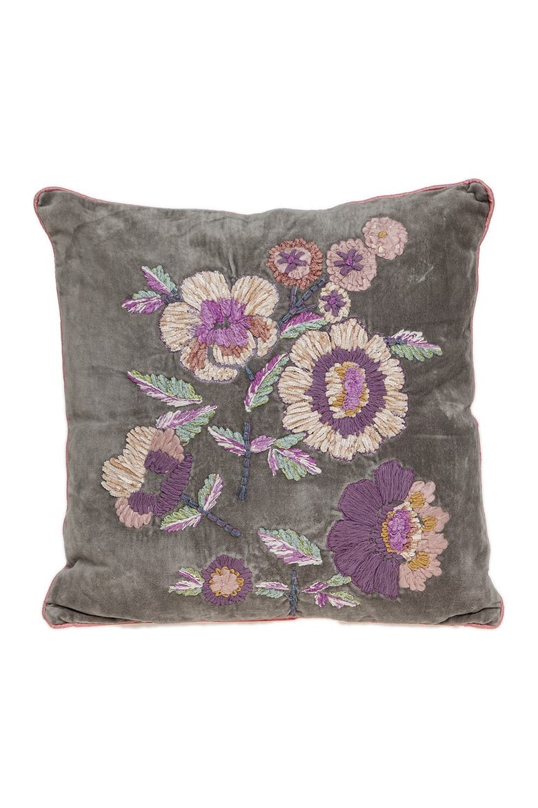 Penelope Transitional Beige Pillow Cover With Poly Insert, Main, color, TAUPE