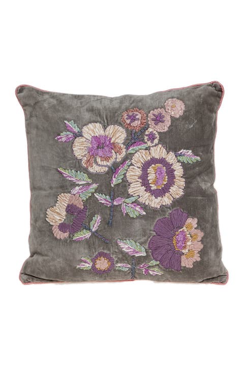 Penelope Transitional Beige Pillow Cover With Poly Insert