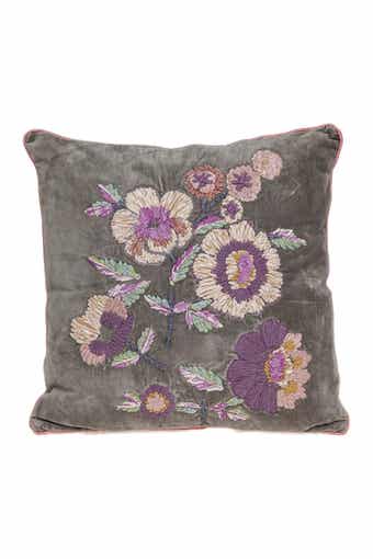 Penelope Transitional Beige Pillow Cover With Poly Insert