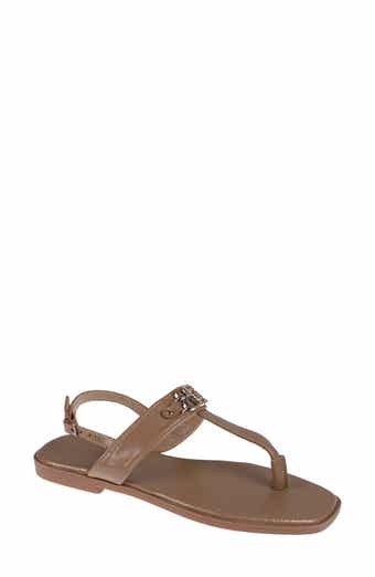 bebe Logo Toe Post Sandal