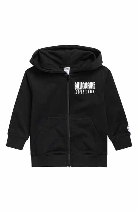 Billionaire Boys Club Kids' Straight Font Logo Zip Hoodie