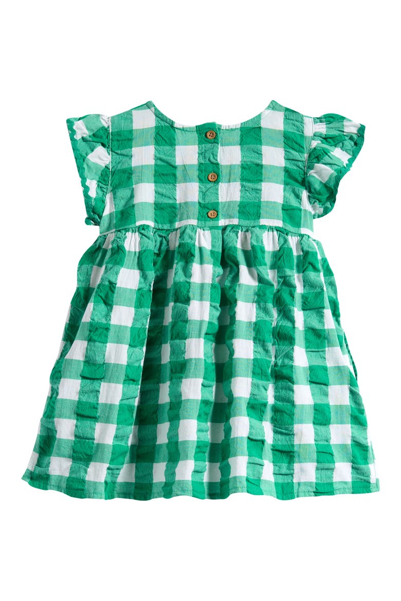 Gingham Rickrack Dress, Alternate, color, GREEN
