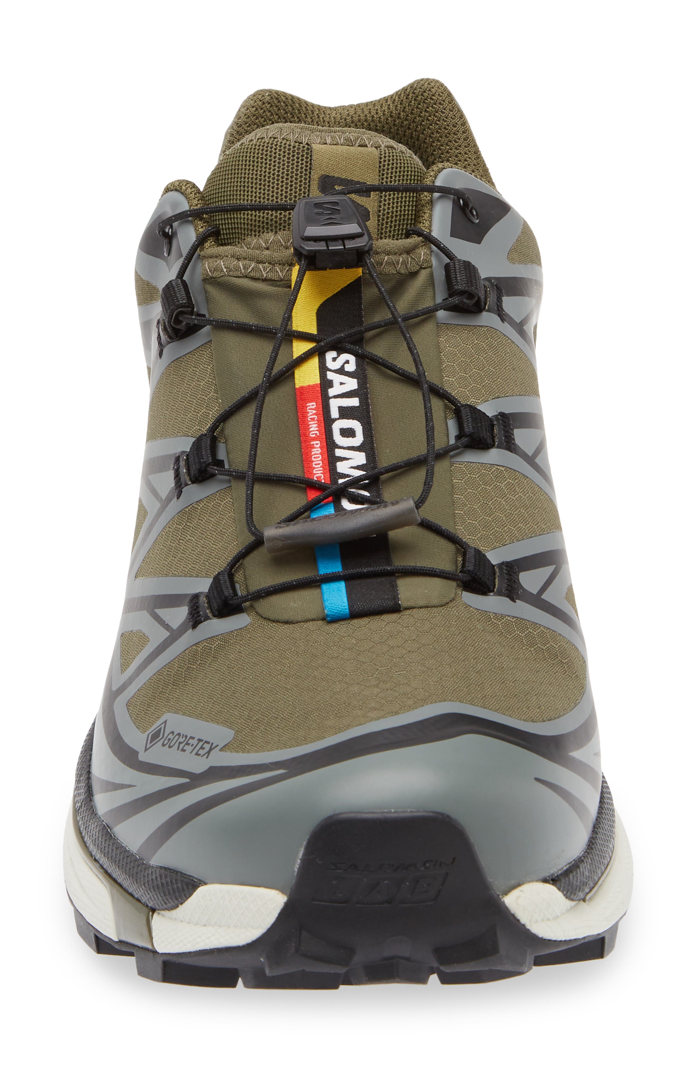 Salomon Gender Inclusive XT-6 Gore-Tex<sup>®</sup> Waterproof Sneaker, Alternate, color, Olive Night