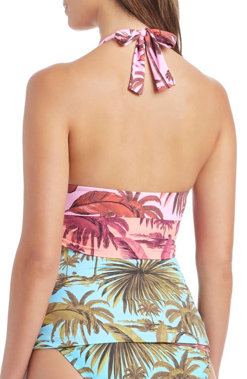 Bleu Rod Beattie Rod Beattie Halter Tankini Top In Multi