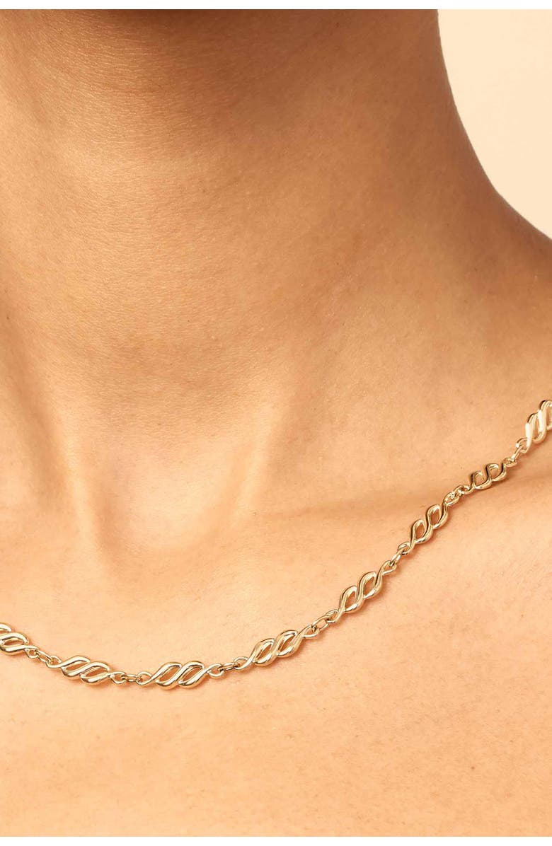 Oradina 10K Yellow Gold Revival Necklace, Alternate, color, 