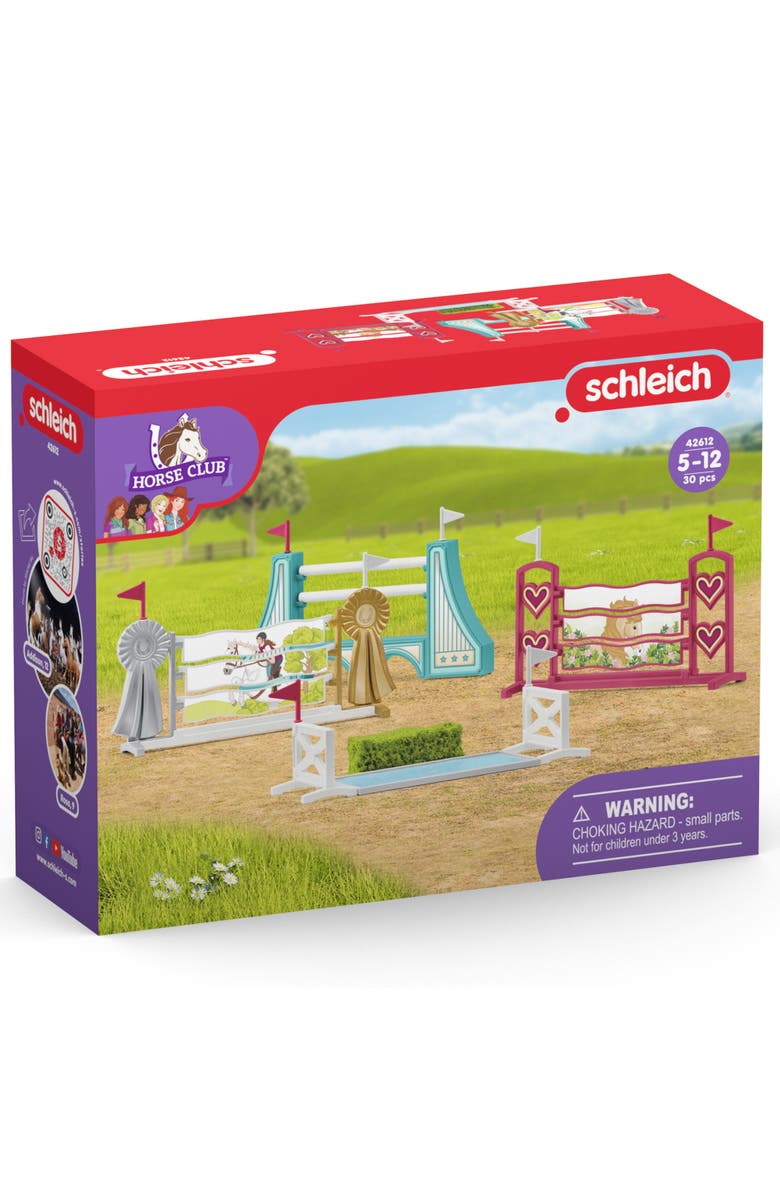 Schleich Horse Club Obstacle Course Accessories, Pretend Play, Kids, Alternate, color, Multicolored