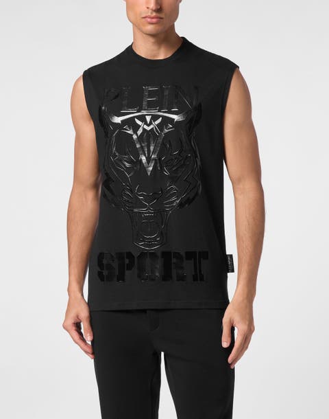 Sleeveless T-Shirt Round Neck Ss Tiger Men