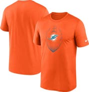 Nike Men's Nike Orange Miami Dolphins Primetime Legend Icon Performance T-Shirt