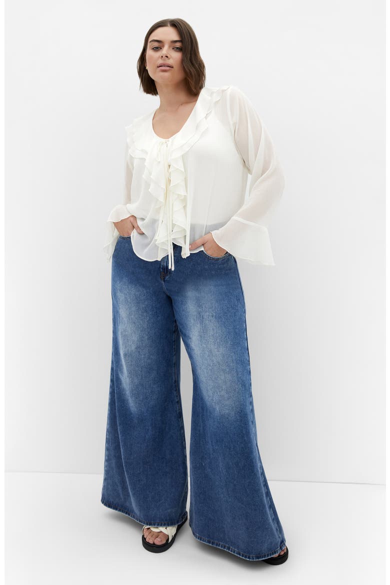 Lushious Tiered Ruffle Top, Alternate, color, CREAM