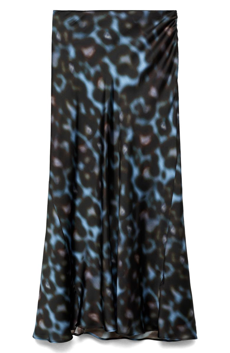 MANGO Print Satin Maxi Skirt, Alternate, color,