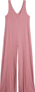 Lunya Organic Pima Cotton Wide Leg Lounge Jumpsuit