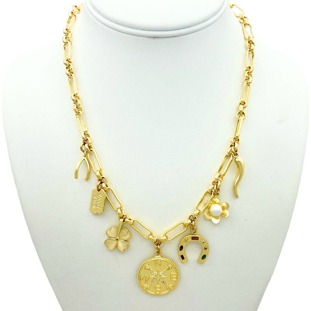 Holst + Lee Holst+lee Charm Necklace In Gold