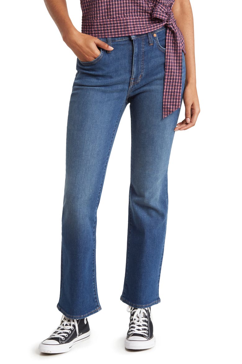 Cali Demi Boot Cut Jeans, Main, color, TILNEY WASH