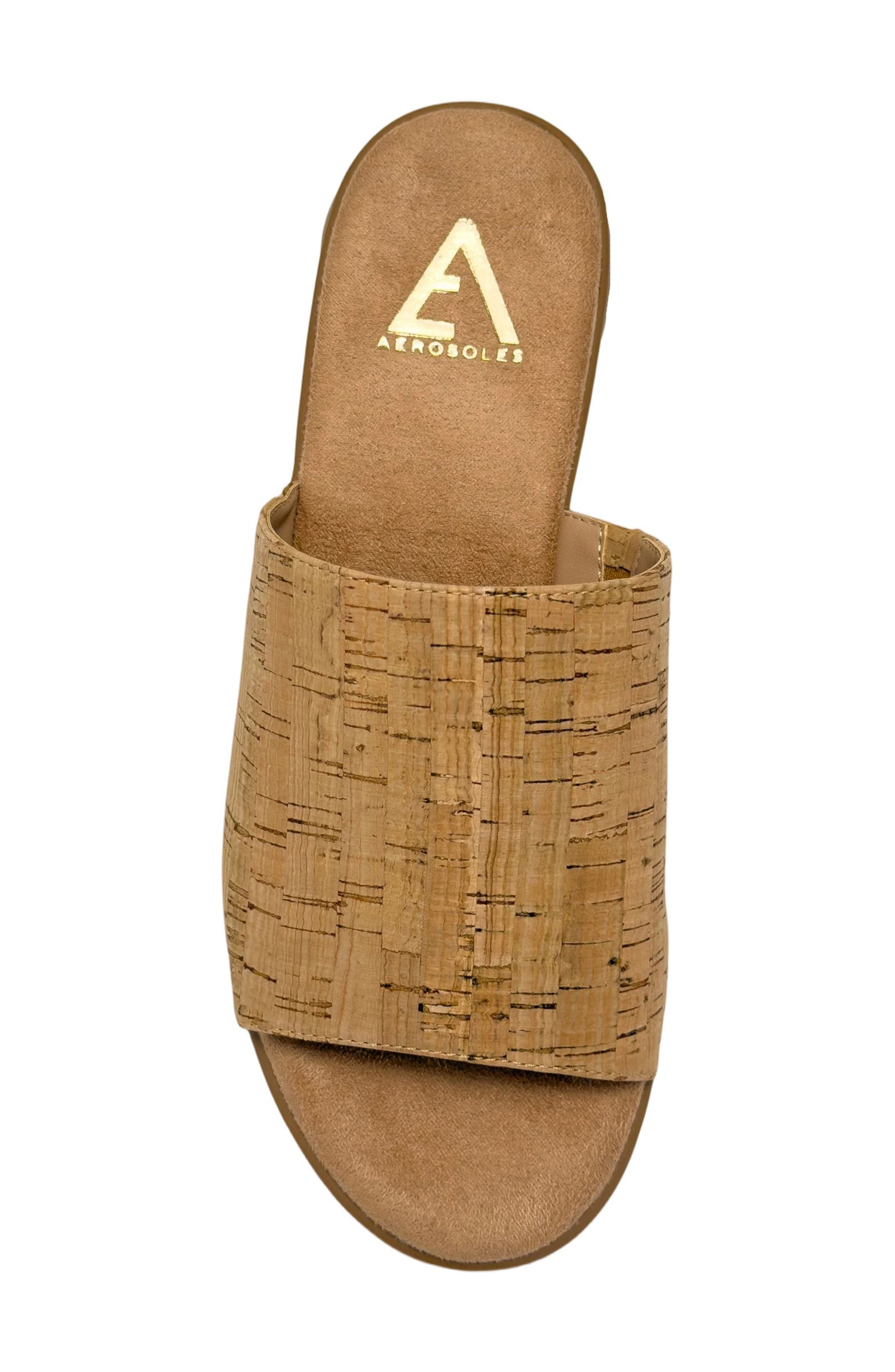Nora Cork Slide Sandal, Alternate, color, NATURAL CORK
