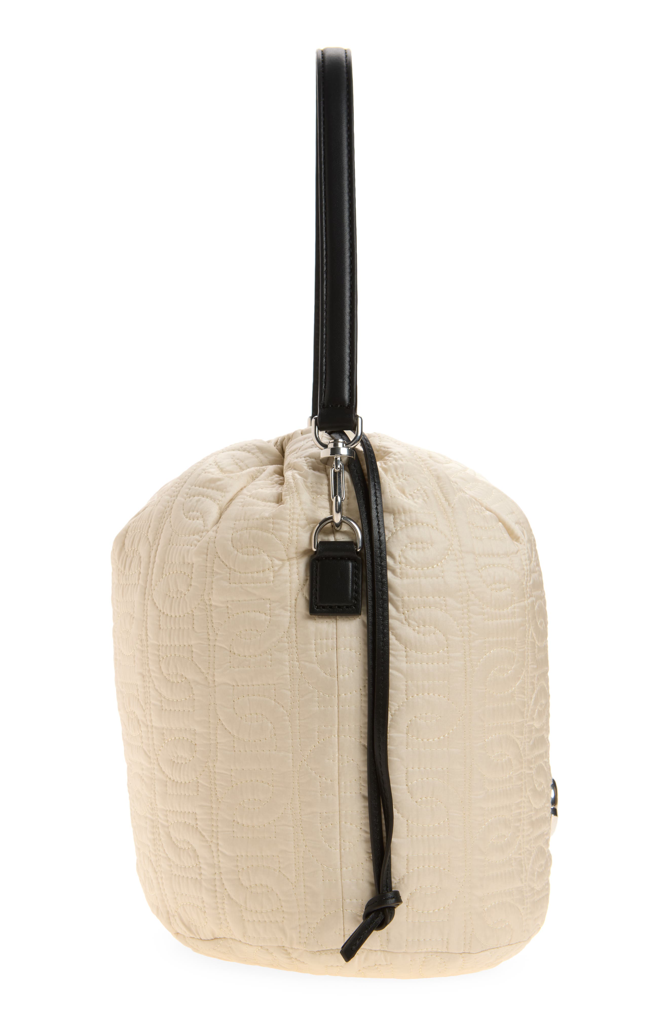 Caradoc Quilted Bucket Bag, Alternate, color, LIGHT BEIGE