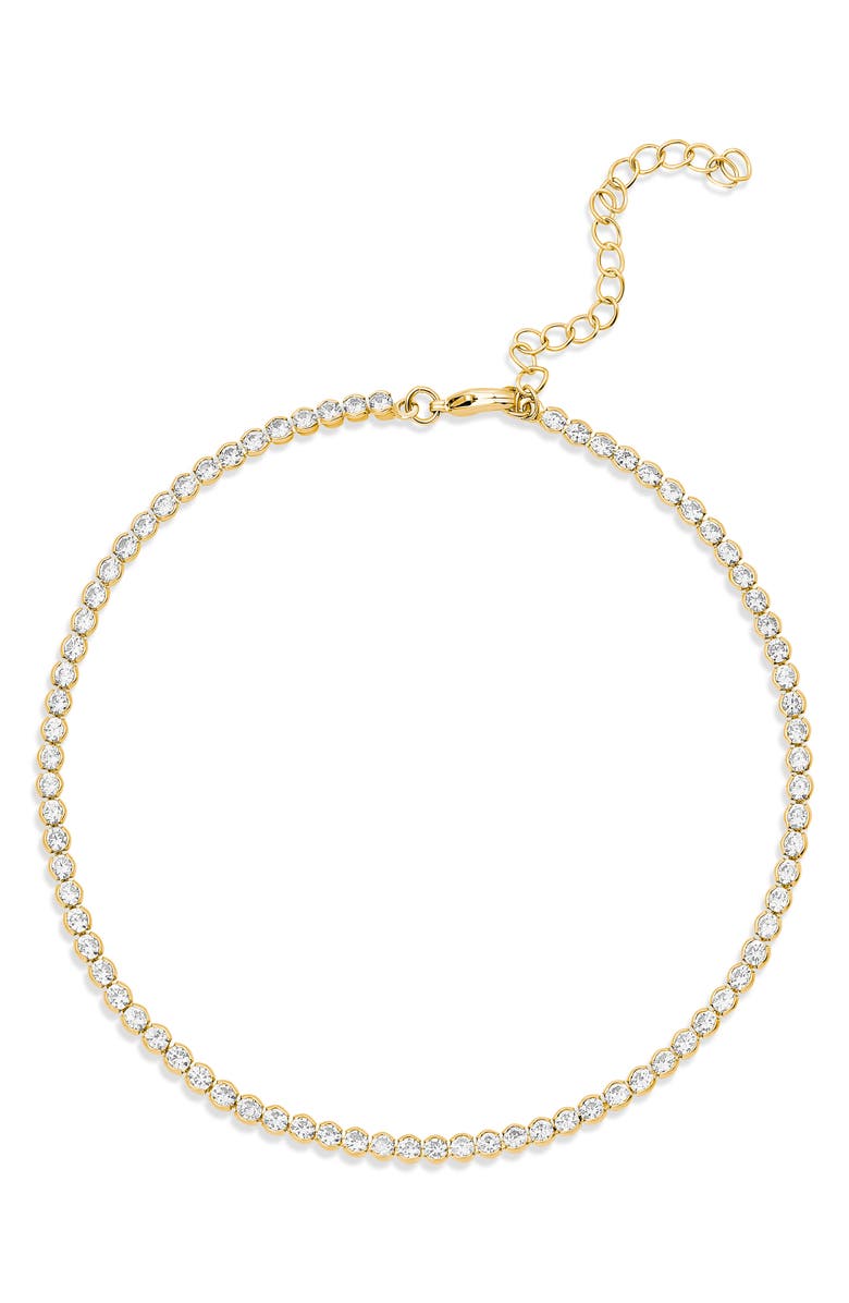SHYMI Cubic Zirconia Tennis Anklet, Main, color, Gold
